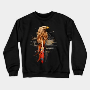 Apache Proverb: It is better to have less thunder in the mouth and more lightning in the hand Crewneck Sweatshirt